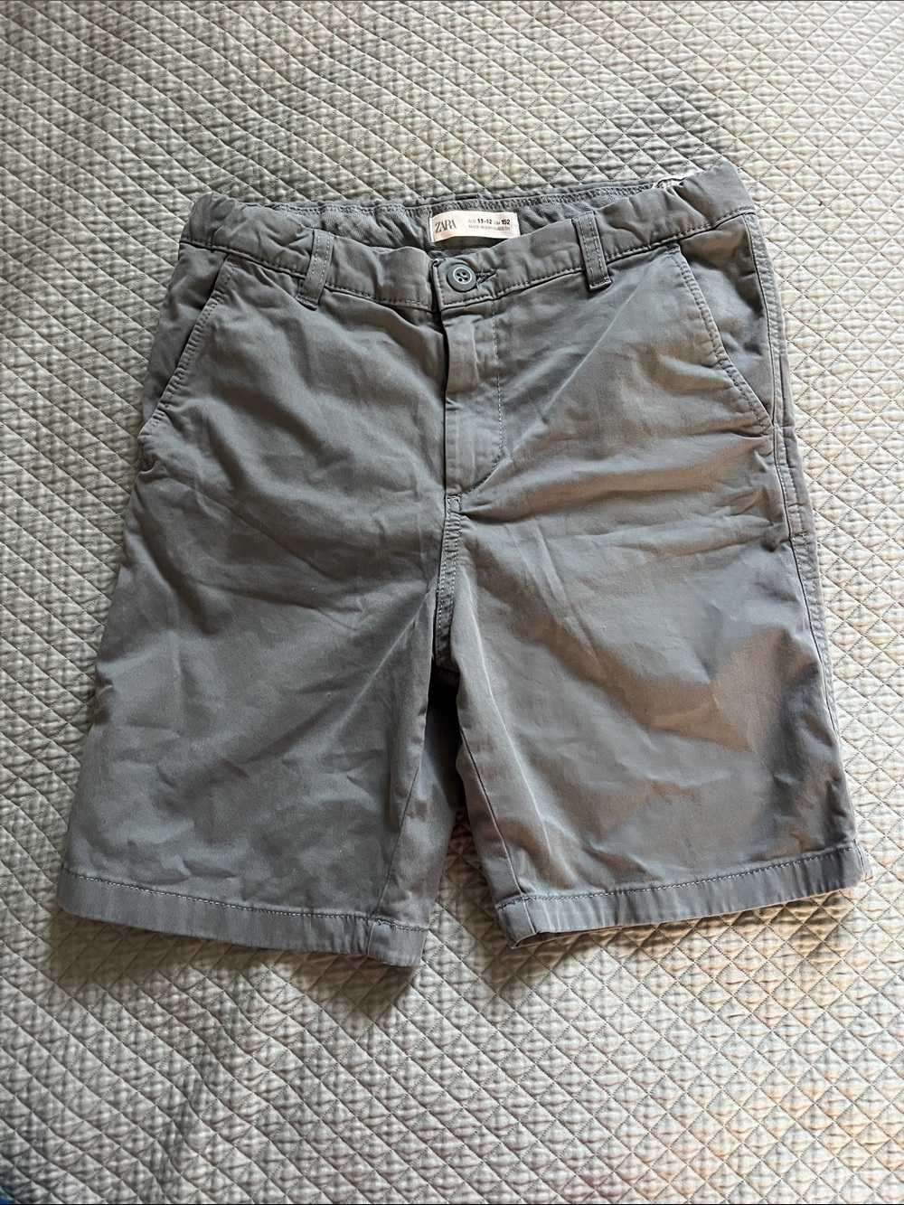 Zara Blue Khaki Shorts